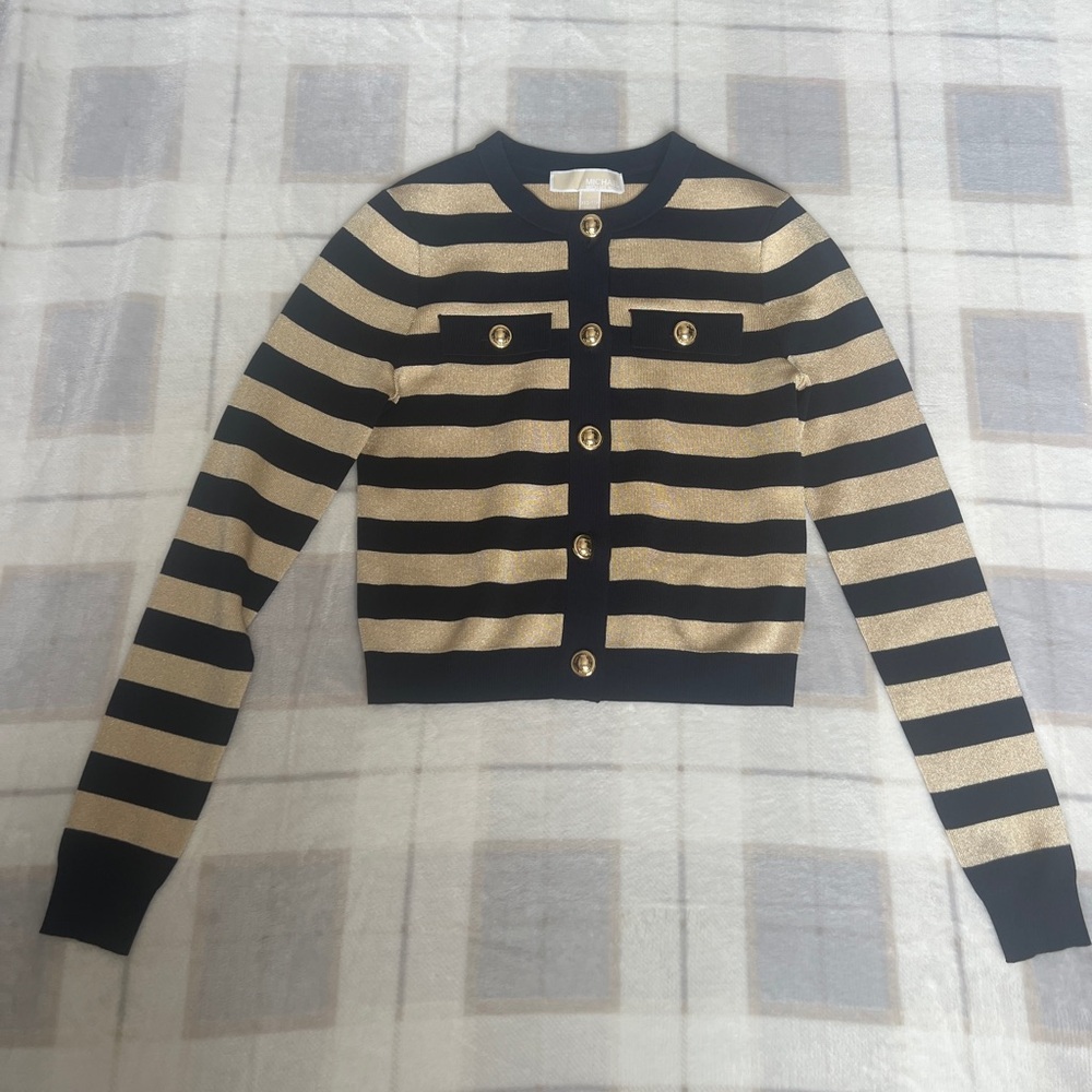 Michael Kors Metallic Striped Skirt & Cardigan Bundle - Picture 10 of 12